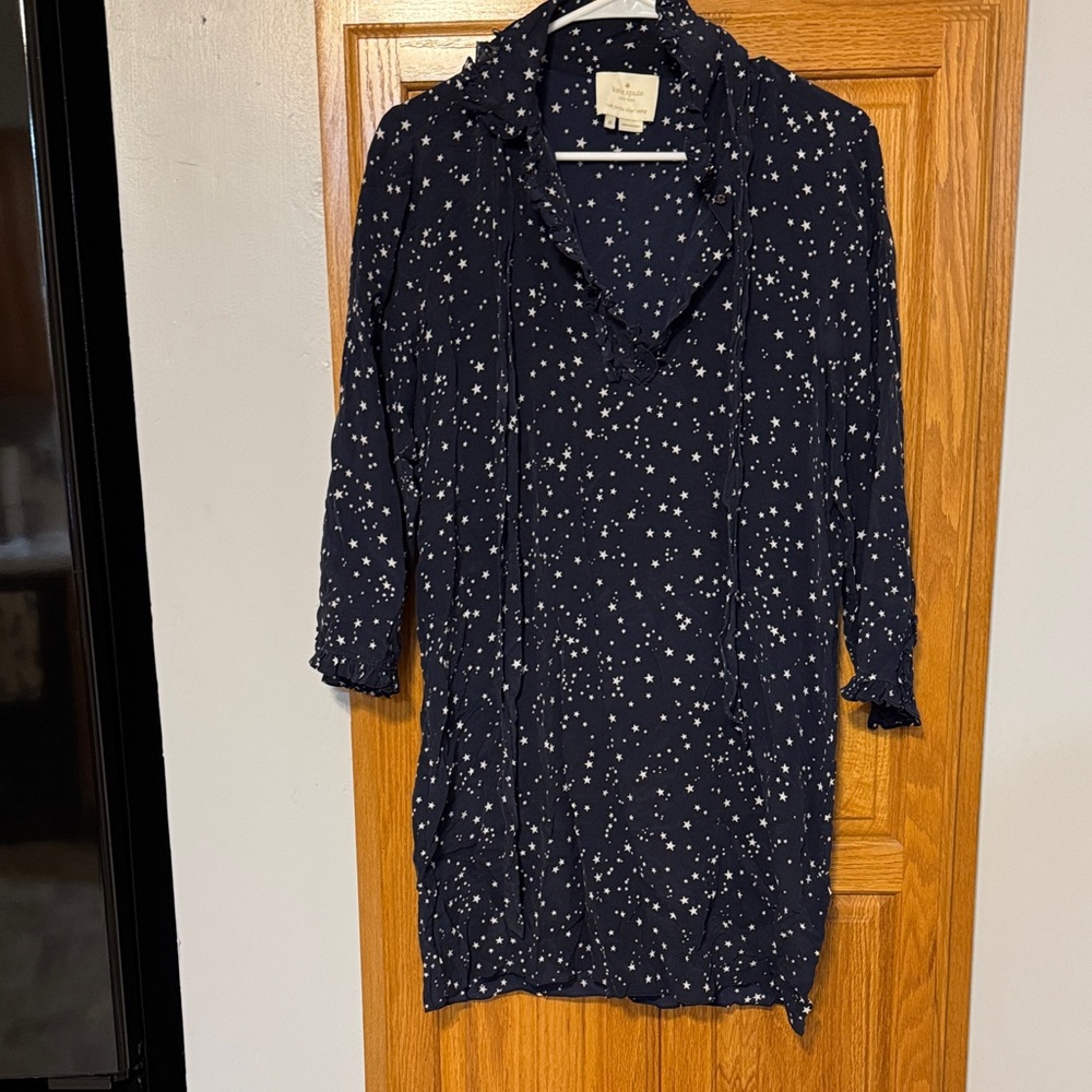 Kate Spade Navy Star Print Mini Dress
